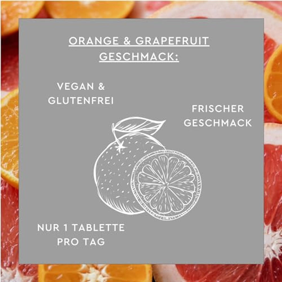 Sunlife Multivitamine Bruistabletten Sinaasappel-Grapefruit 17 st - 3-pack