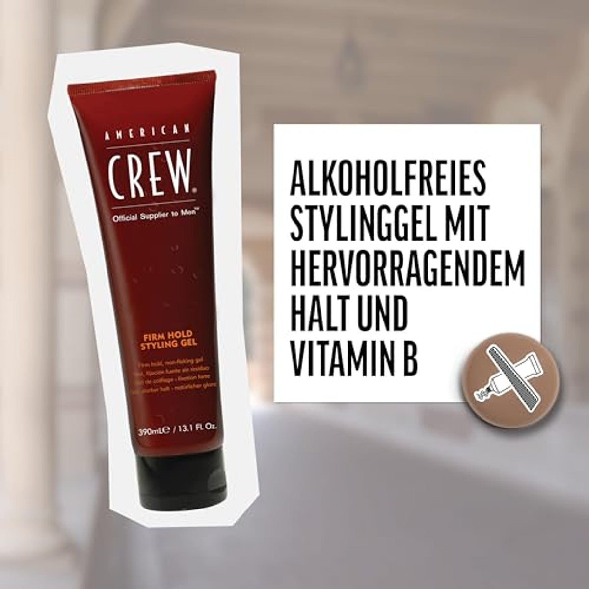 American Crew Firm Hold Styling Gel voor Mannen 250 ml - 3-pack