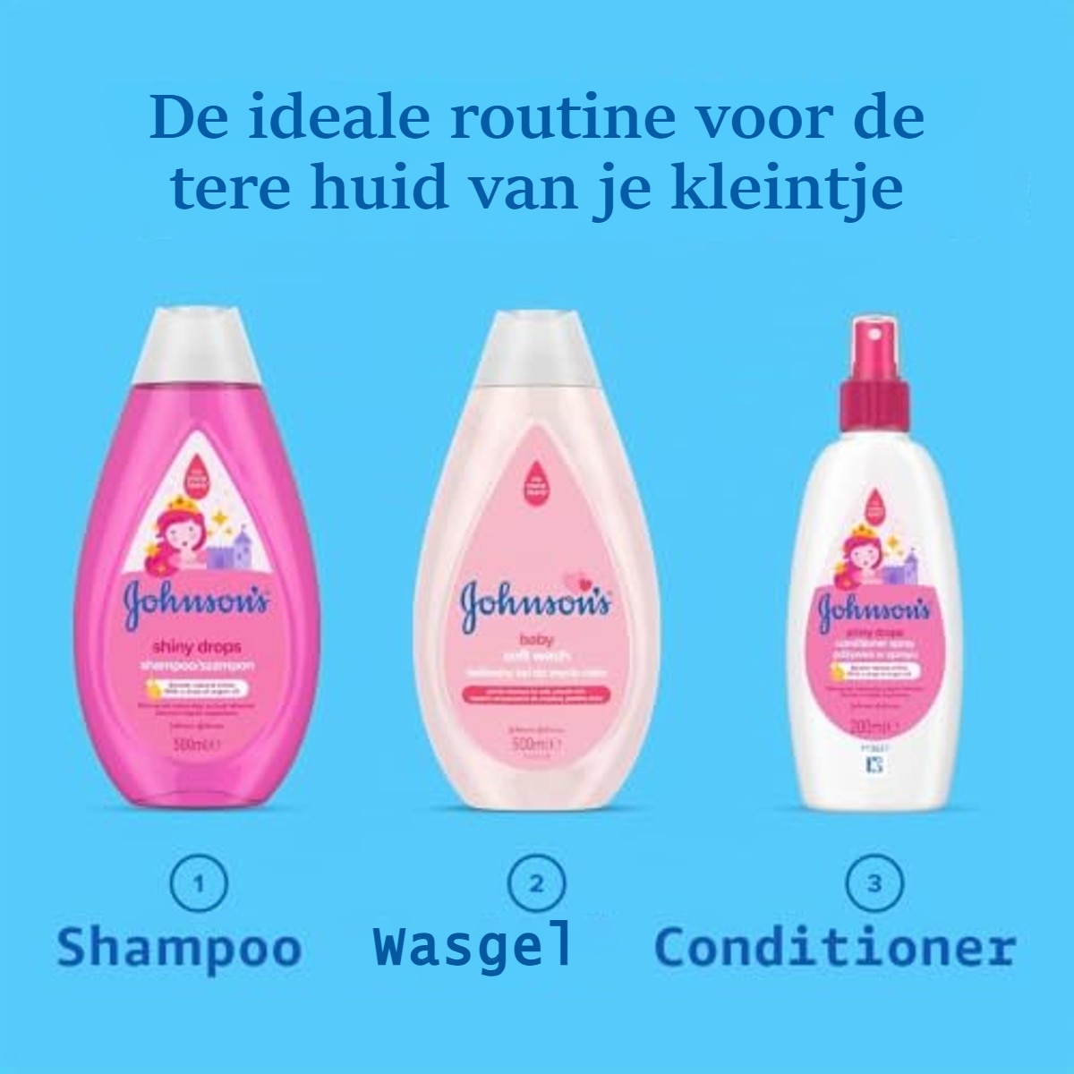 Johnson's Baby Shiny Drops Shampoo 6 x 500 ml - Voordeelverpakking – foto 5