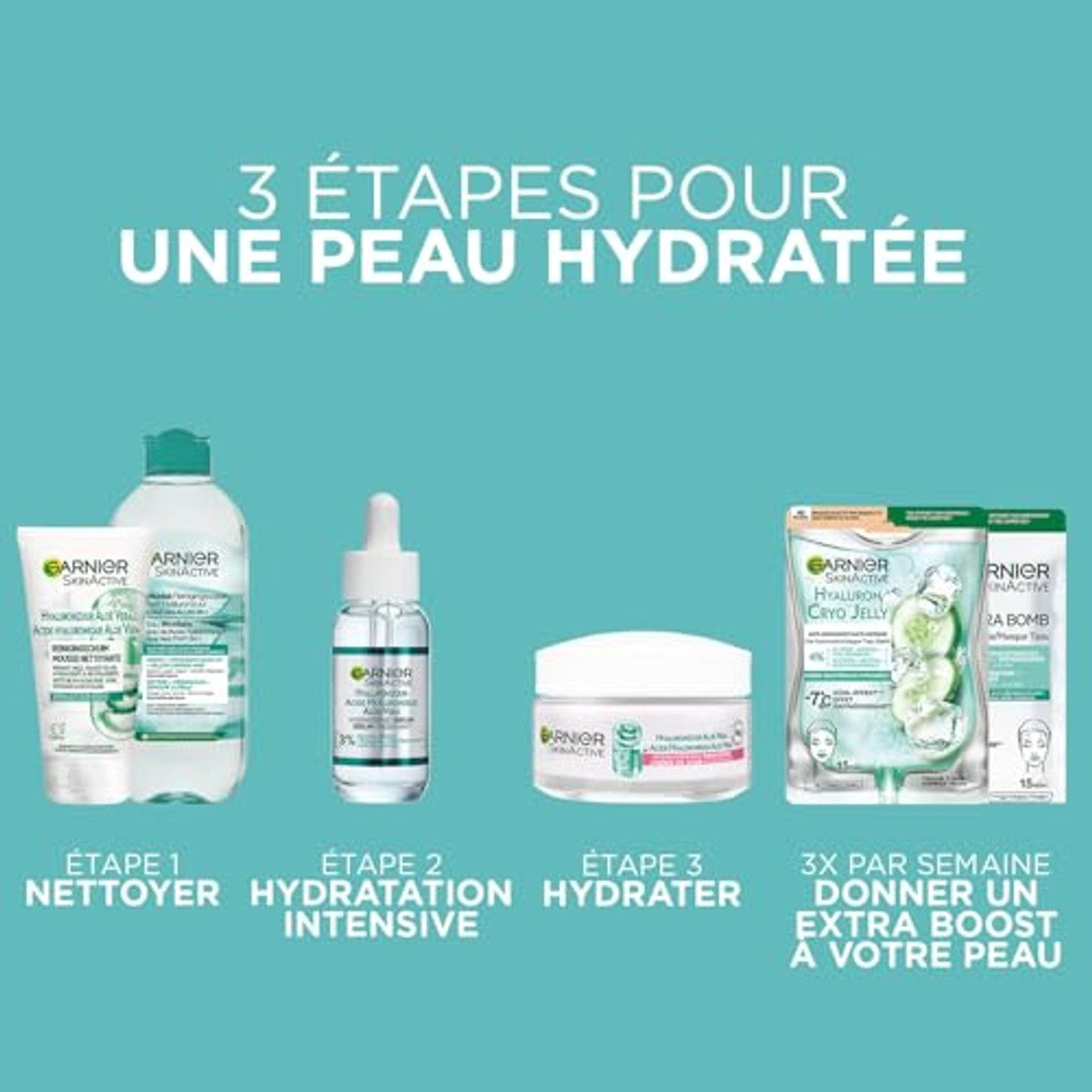 Garnier Skin Active Hyaluron Cryo Jelly Gezichtsmasker 1 - 6-pack