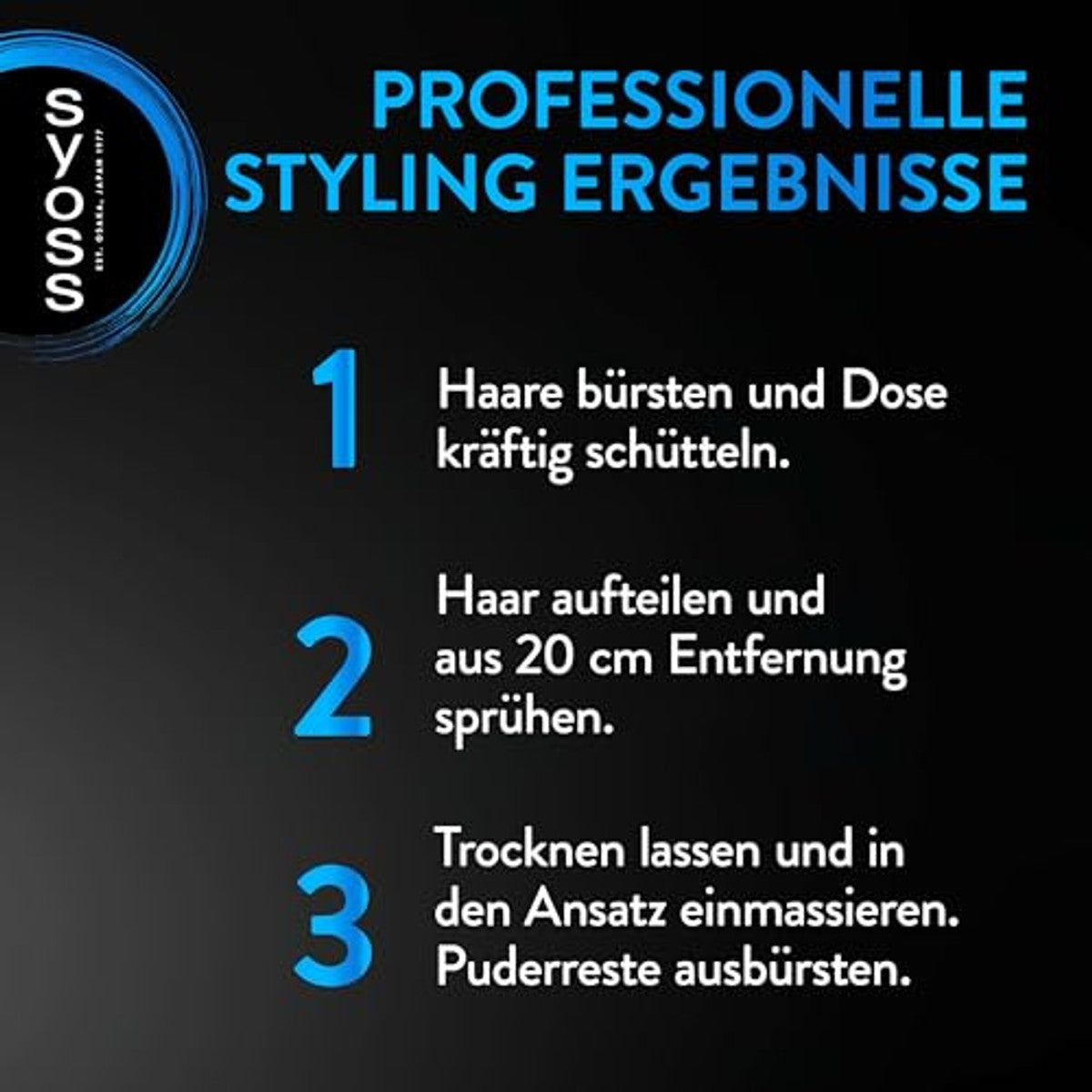 SYOSS Droogshampoo Volume Lift & Texture 3 x 200 ml - Voordeelverpakking – foto 5