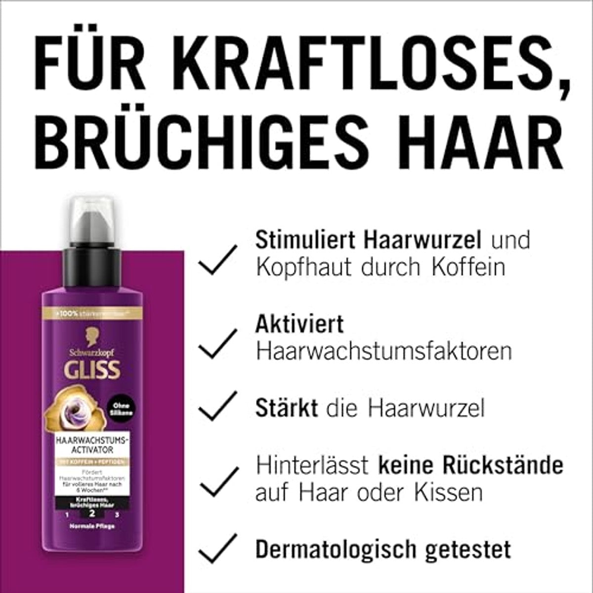Gliss Kur Full Hair Magic Haargroei-activator 100 ml – Gliss Kur