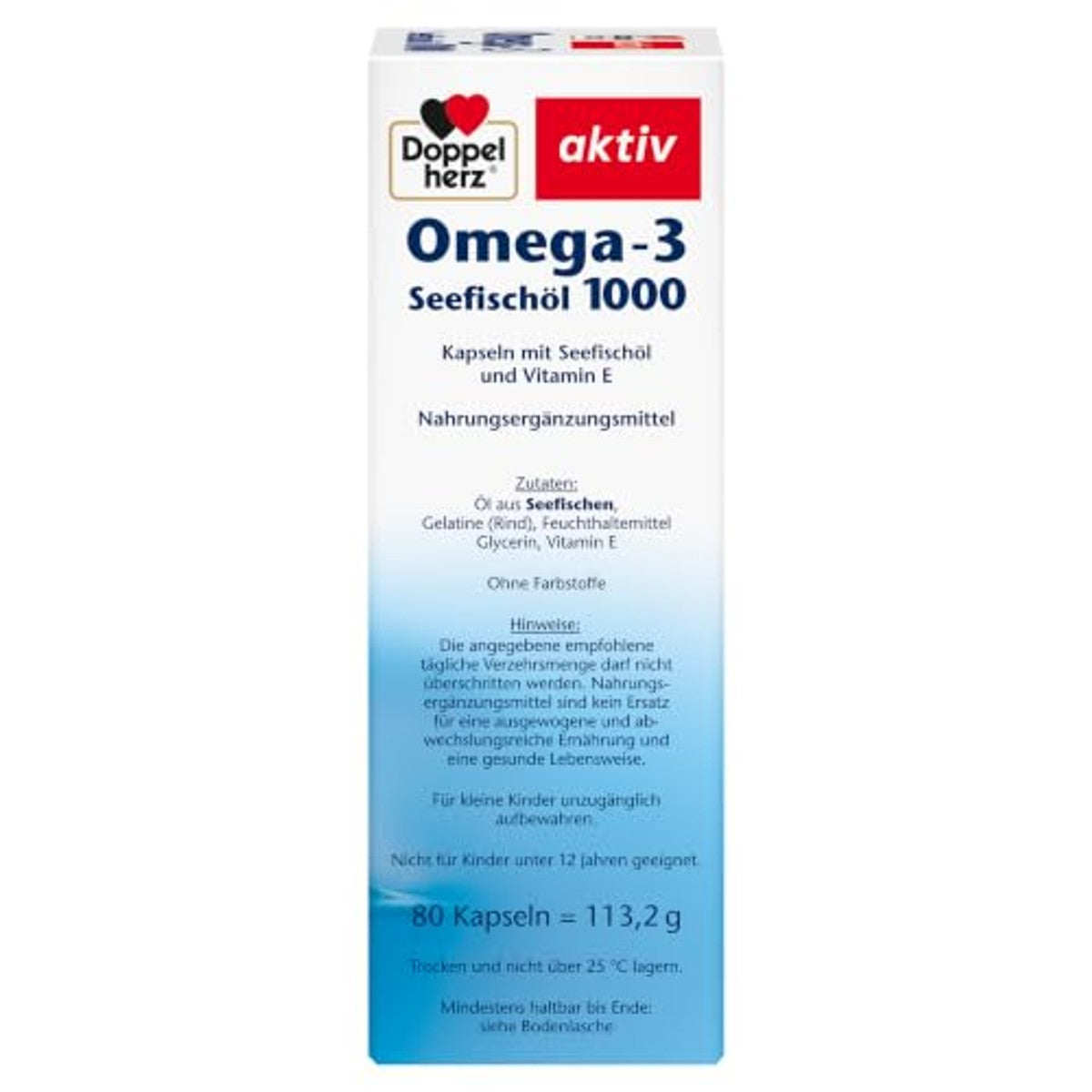 Doppelherz Zeevisolie Omega-3 1000 80 capsules - 3-pack