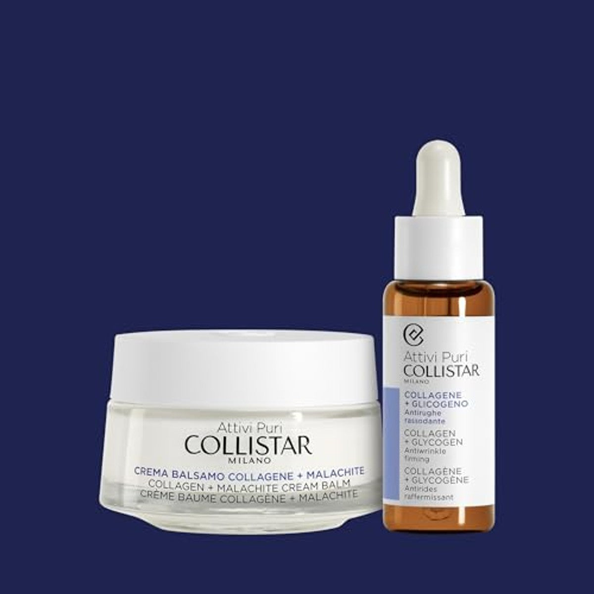 Collistar Attivi Puri Collageen + Glycogeenserum 30 ml - 3-pack