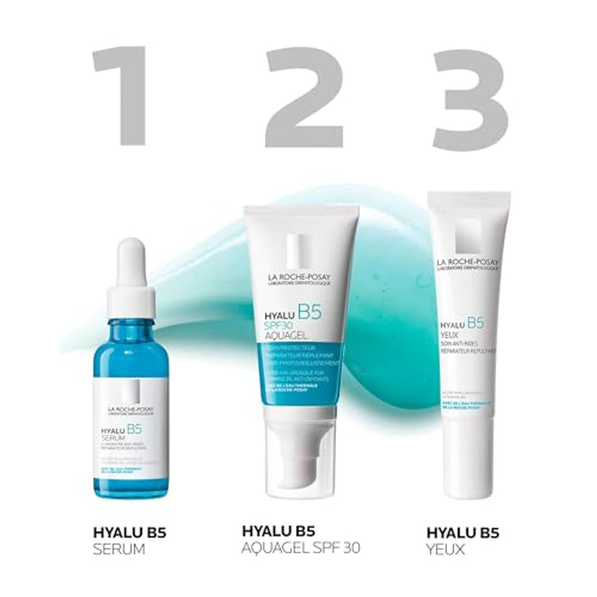 La Roche-Posay Hyalu B5 Aquagel SPF 30 Anti-aging Verzorging Gezicht 50 ml - 3-pack