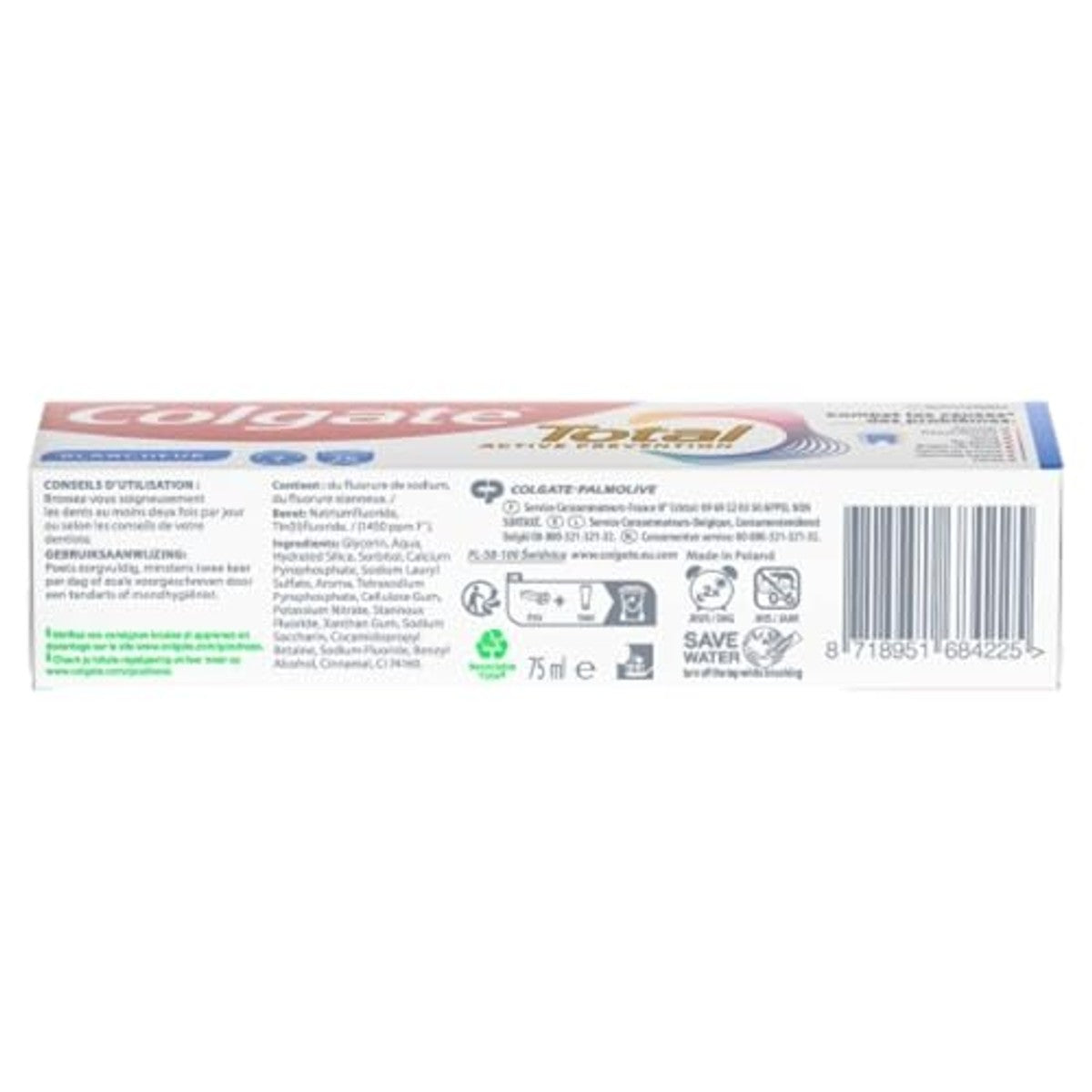 Colgate Total Prevention Active Natural White tandpasta 3 x 75 ml – Colgate