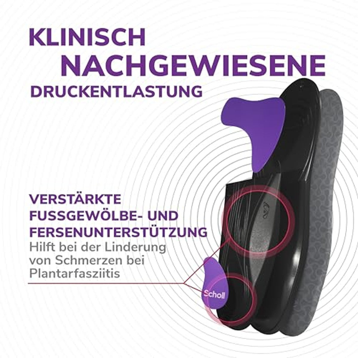 Dr. Scholl's In-Balance inlegzolen plantaire fasciitis 40-42 - 6-pack