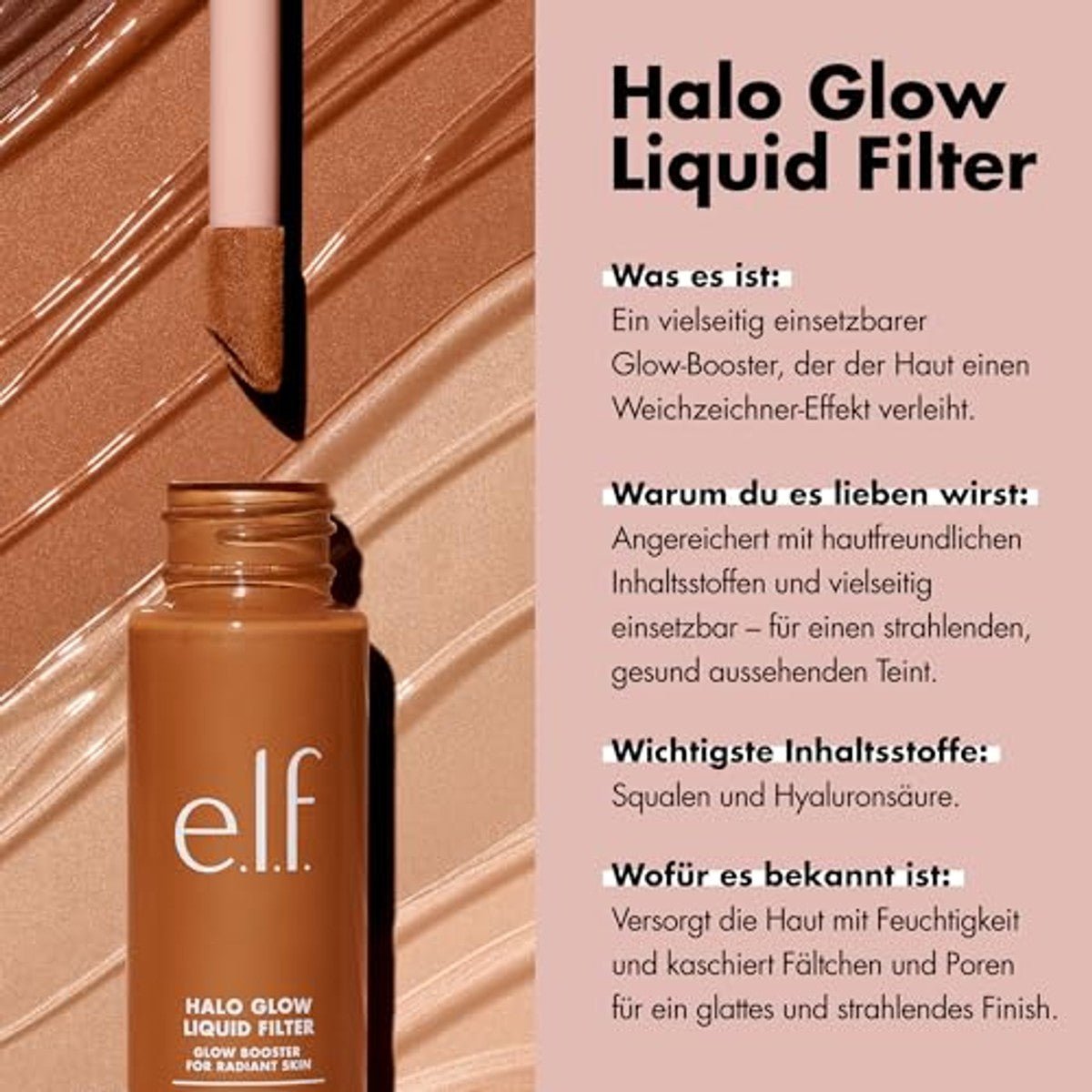 e.l.f. Halo Glow Liquid Filter 3 licht/medium - 3 stuks