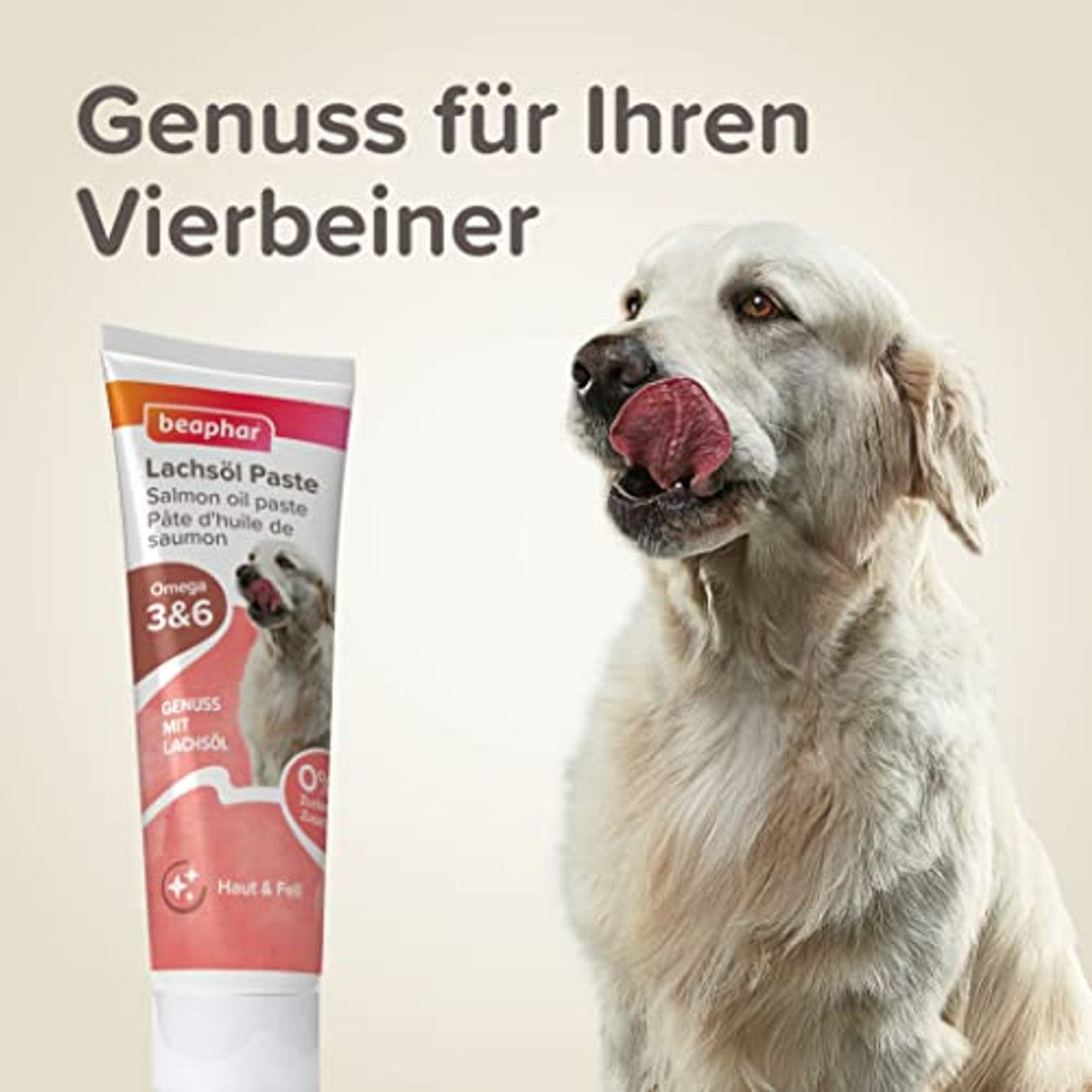 beaphar Zalmolie pasta hond, 100 g – beaphar