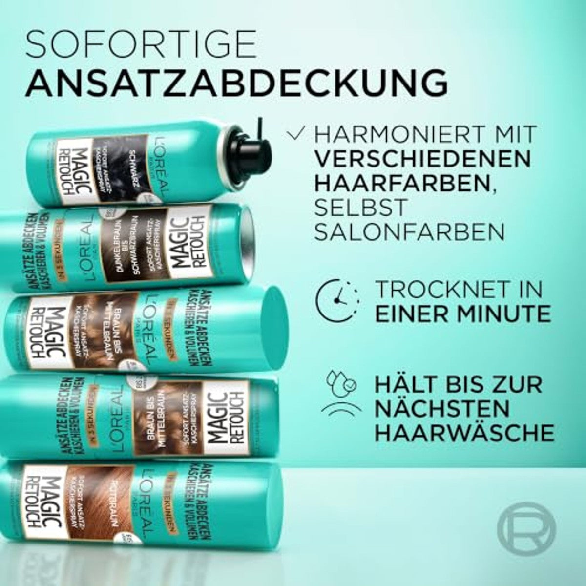 L'Oréal Paris Magic Retouch donkerbruin-zwartbruin 3 x 75 ml - Voordeelverpakking