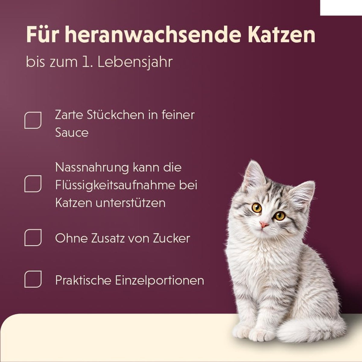 animonda vom Feinsten Kitten natvoer kattenvoer kip & kalf 12 x 85 g - 6-pack