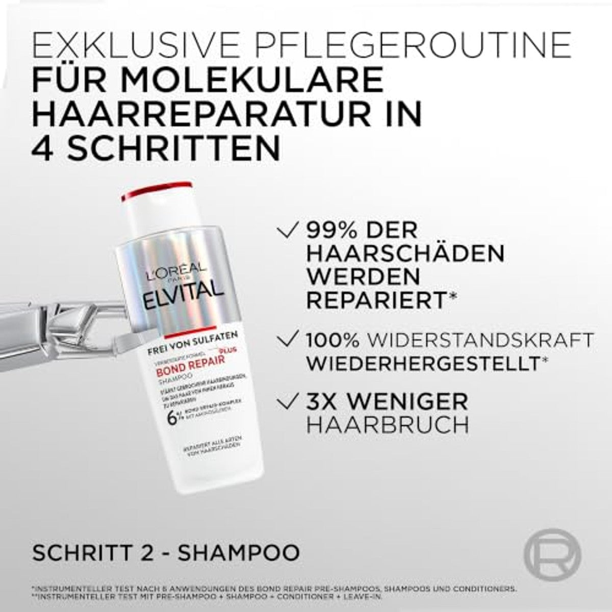L'Oréal Paris Elvital Bond Repair Plus Shampoo 200 ml - 3 stuks
