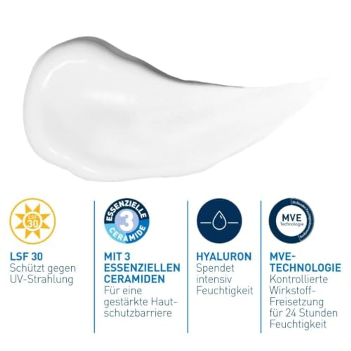 CeraVe Hydraterende Gezichtscrème met SPF 30, Kalmerende Dagcrème 50 ml