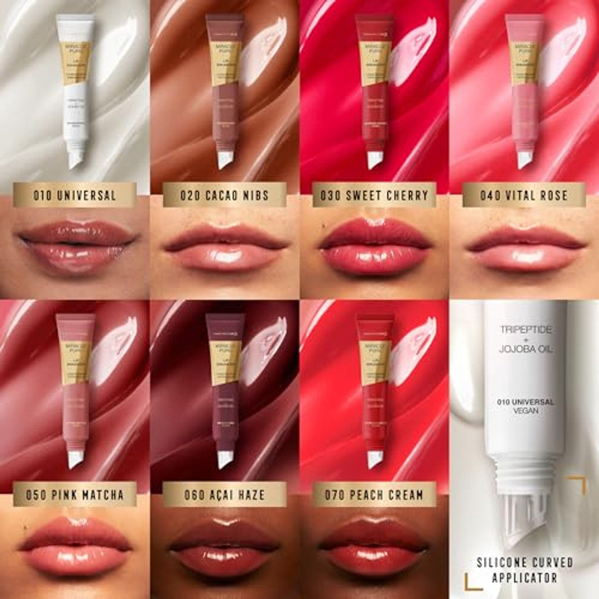 Max Factor Miracle Pure Lip Enhancer 020 Cacao Nibs 2 stuks - 6 stuks
