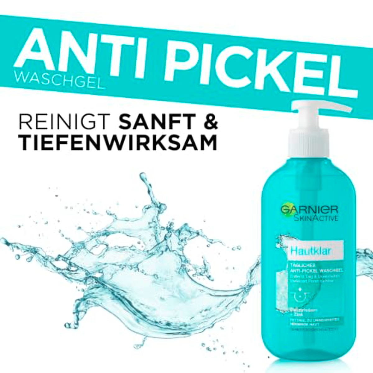 Garnier Hautklar anti-puistjes reinigende gel verpakking van 1 - 3-pack