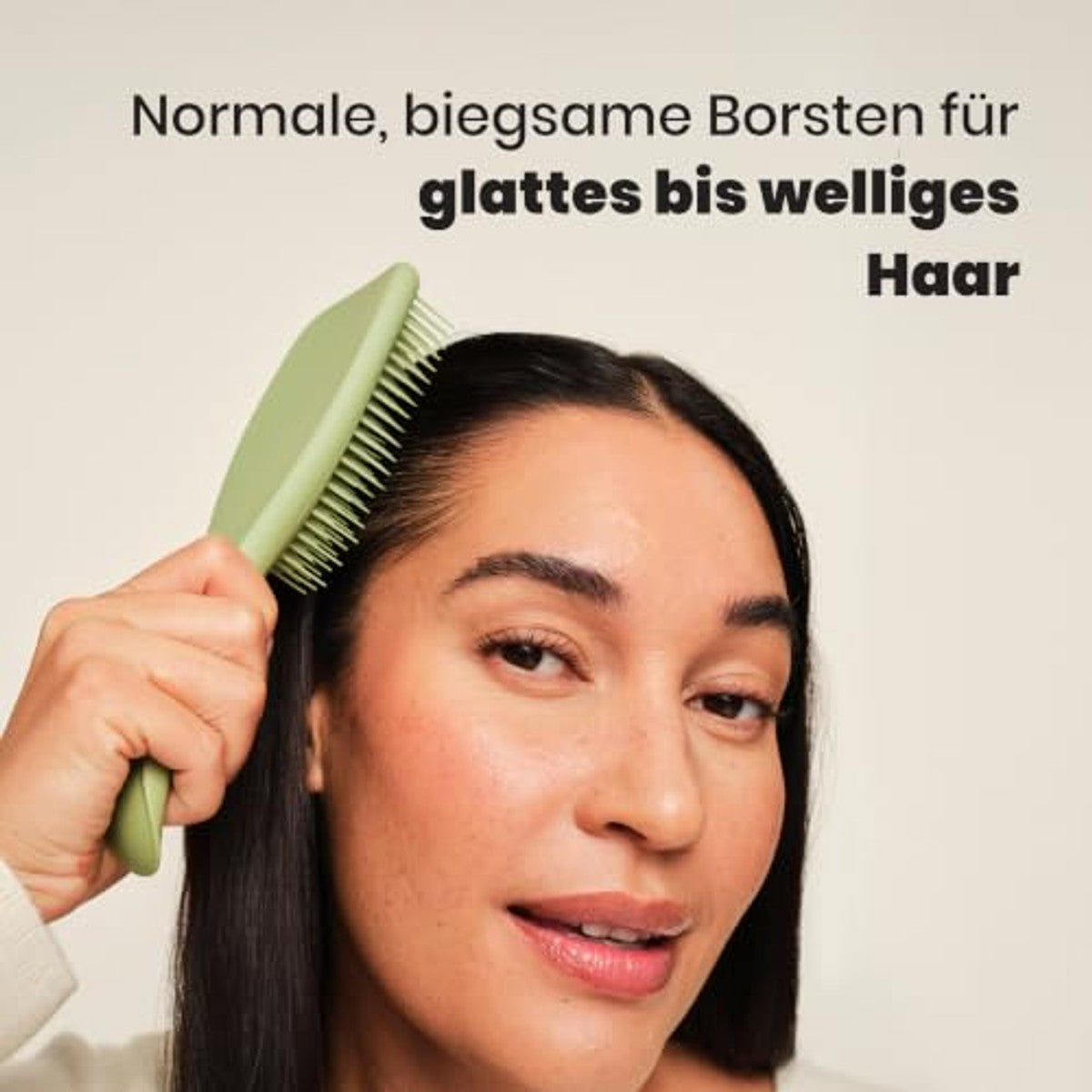 Tangle Teezer Ultimate Detangler haarborstel, voor nat en droog haar, ontwarringsborstel voor alle haartypes, tweetraps tanden verminderen breuken en elimineren knopen, olijfgroen, mat oppervlak – Tangle Teezer