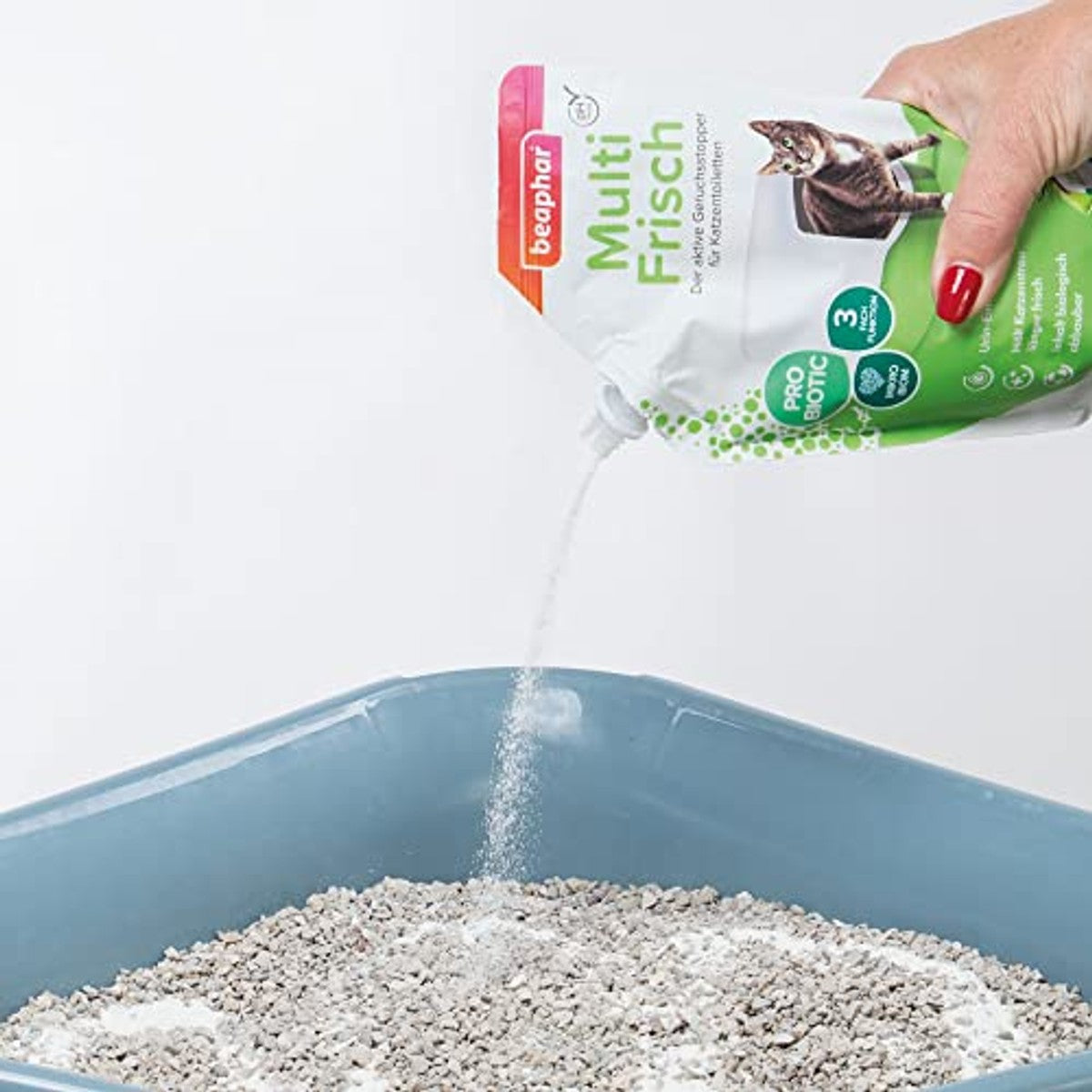 Beaphar Multi Fresh kattenbakverfrisser vanille en meloen 400 g - 3-pack