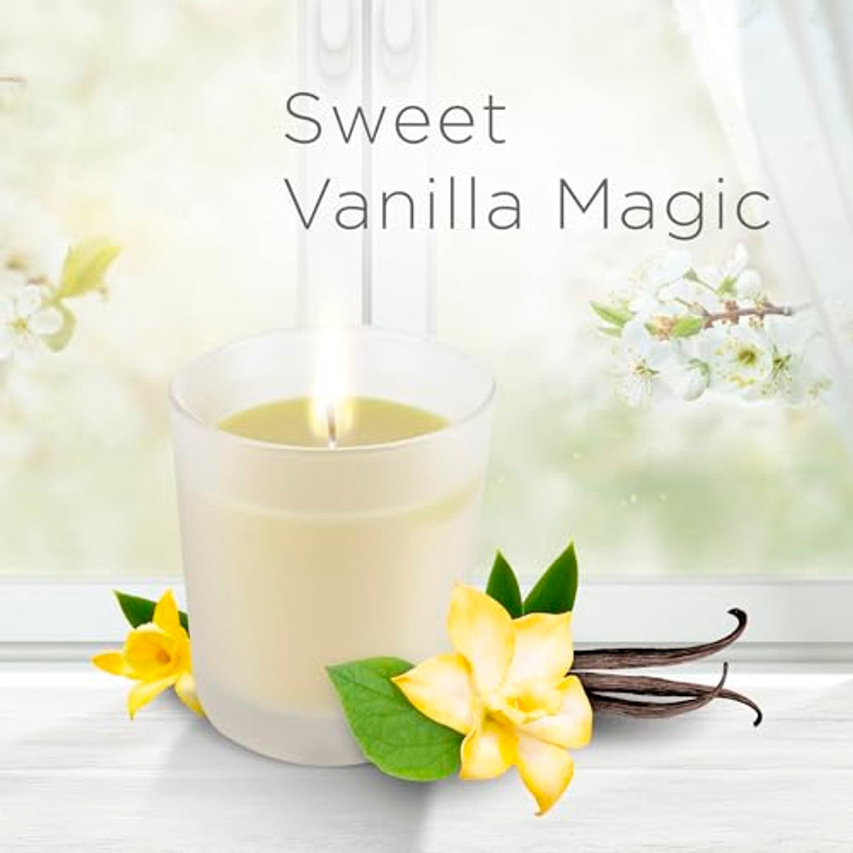 Air Wick Feel-good geurkaars XL Sweet Vanilla Magic 6 x 220 g - Voordeelverpakking