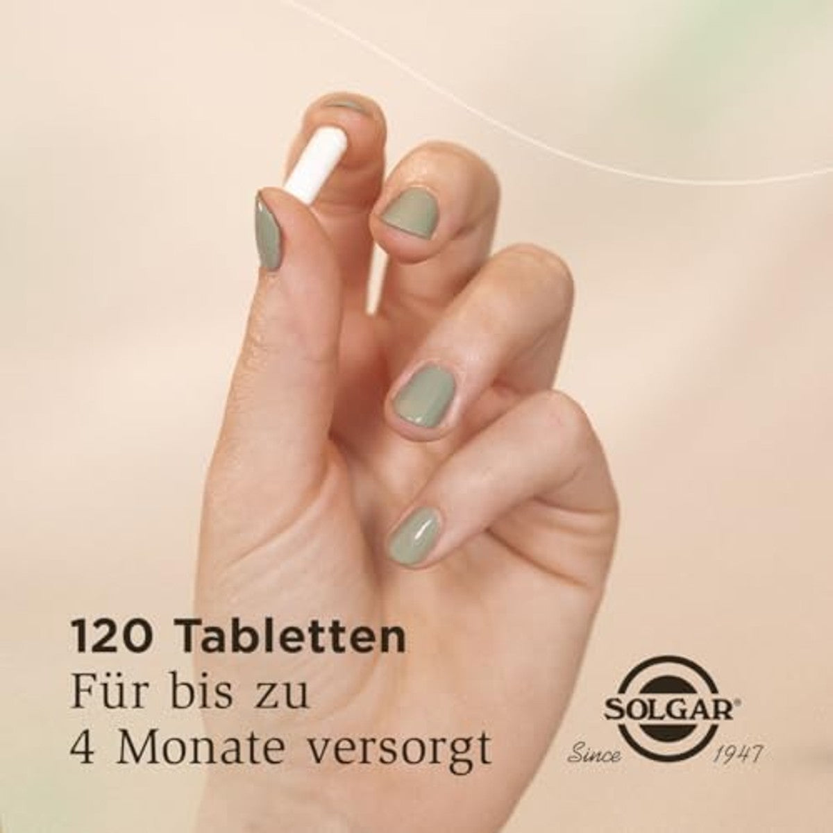Solgar Magnesiumcitraat 200 mg voor Energie en Spieren 120 Tabletten - 3-pack