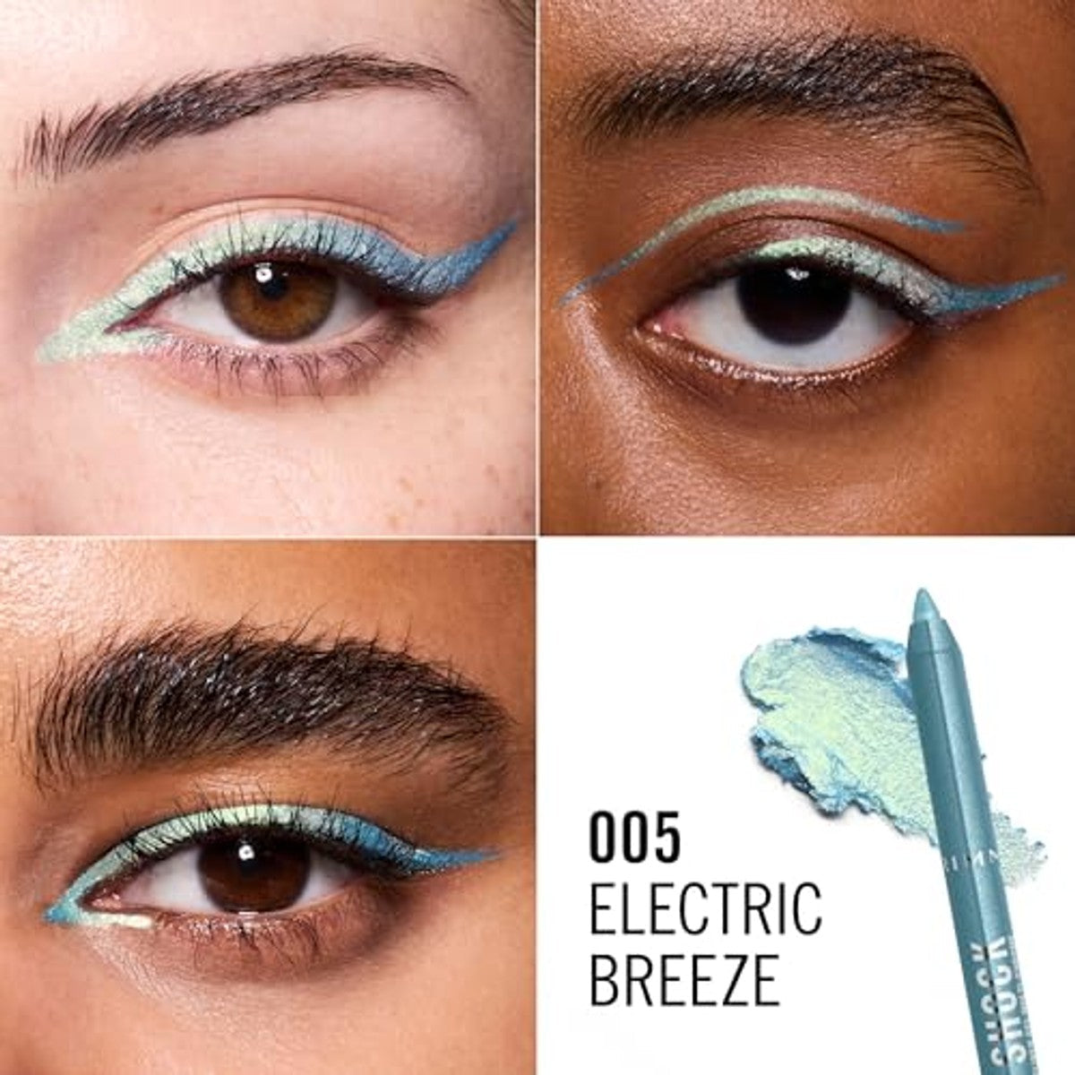 Rimmel London Thrill Seeker Gel Eyeliner 005 Electric Breeze 1,2 g - 3 stuks