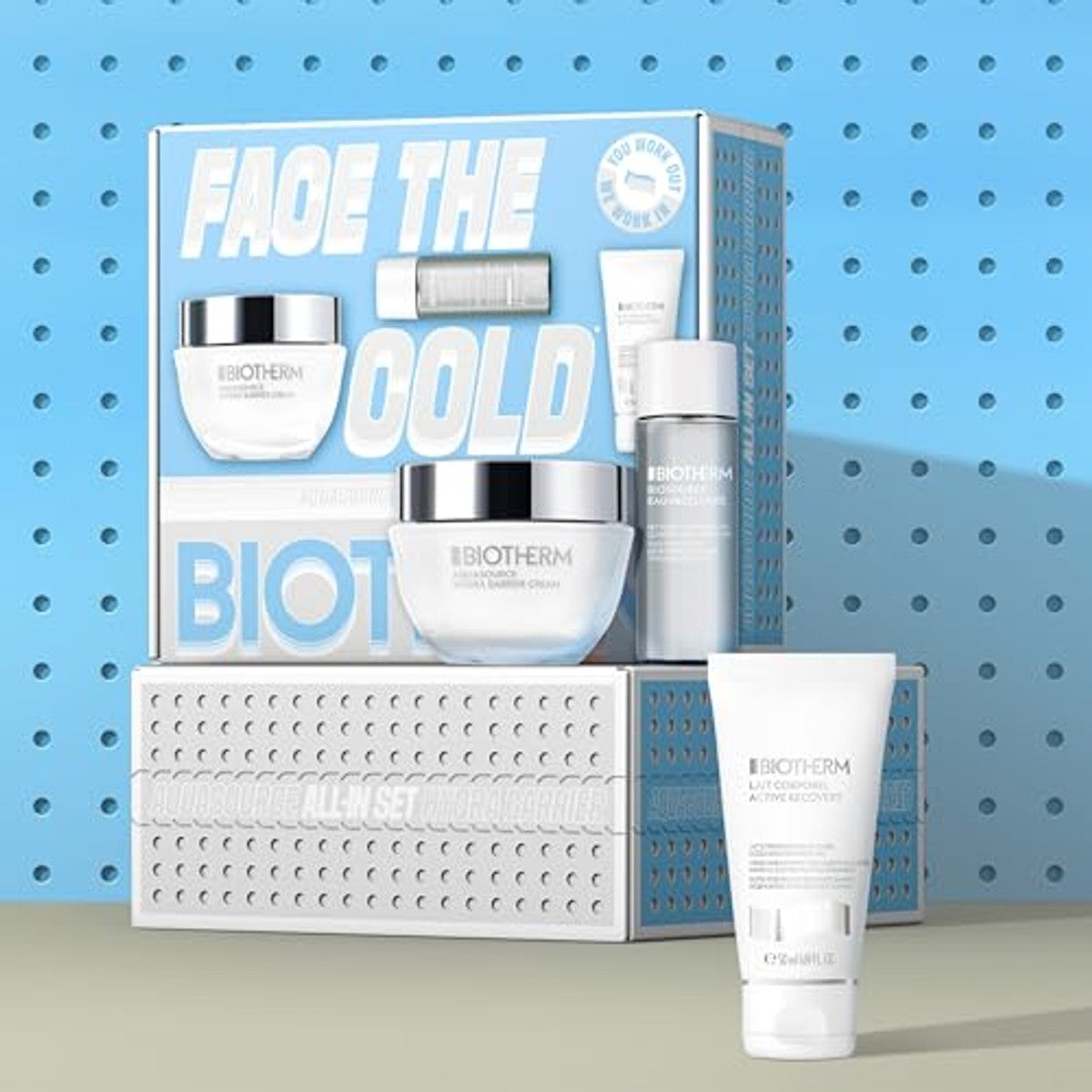 Biotherm Aquasource Hydra Barrier Set (Cream 50 ml, Eau Micellaire 30 ml & Corporel 50 ml) - 6-pack