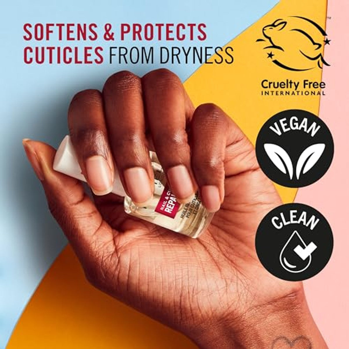 Rimmel London, Nail Care Nagelreparatieolie, hydraterende reparatieolie voor nagels en nagelriemen, veganistische formule met vitamine E, 8 ml – Rimmel London