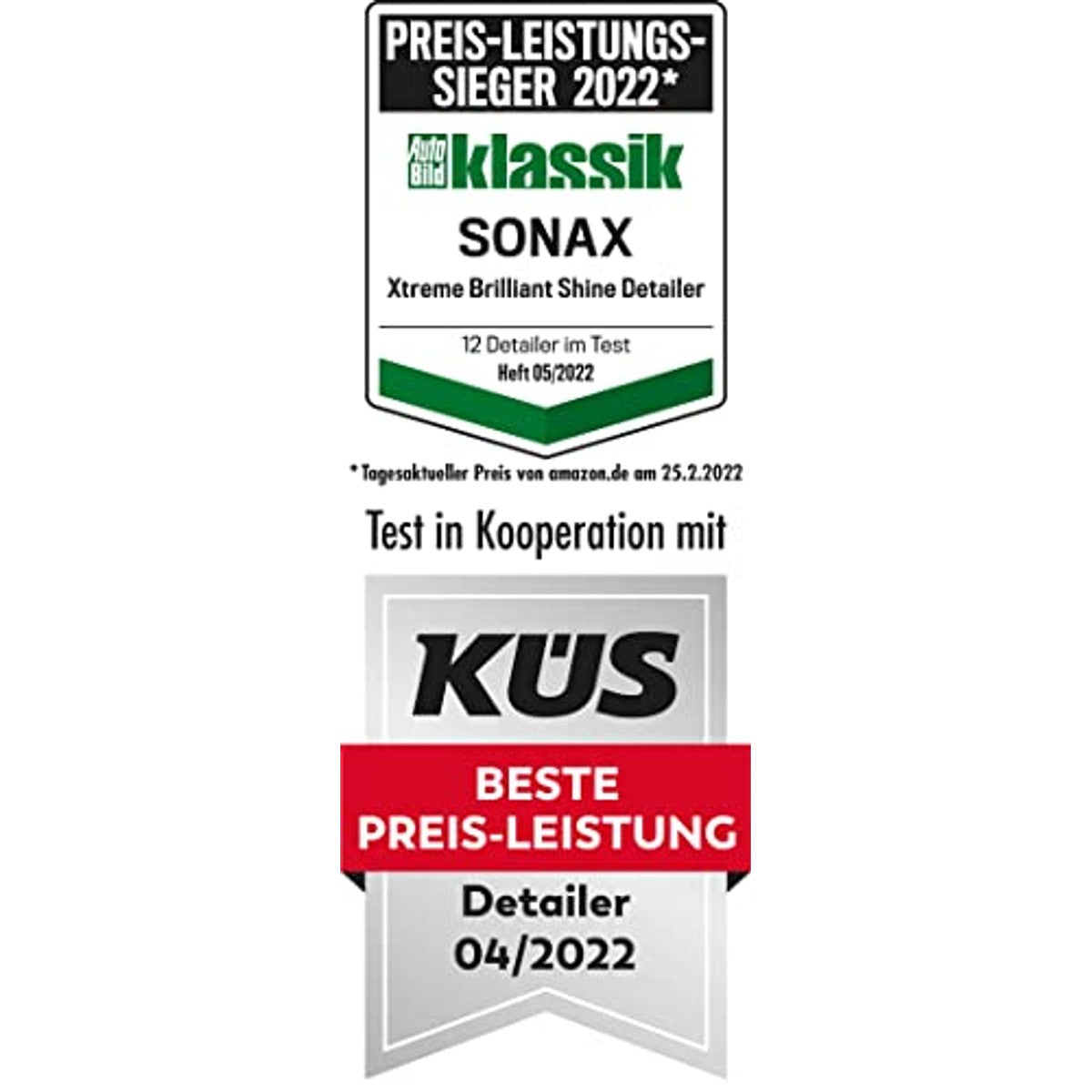 SONAX Xtreme BrilliantShine Detailer Snellakverzegeling 6 x 750 ml - Voordeelverpakking