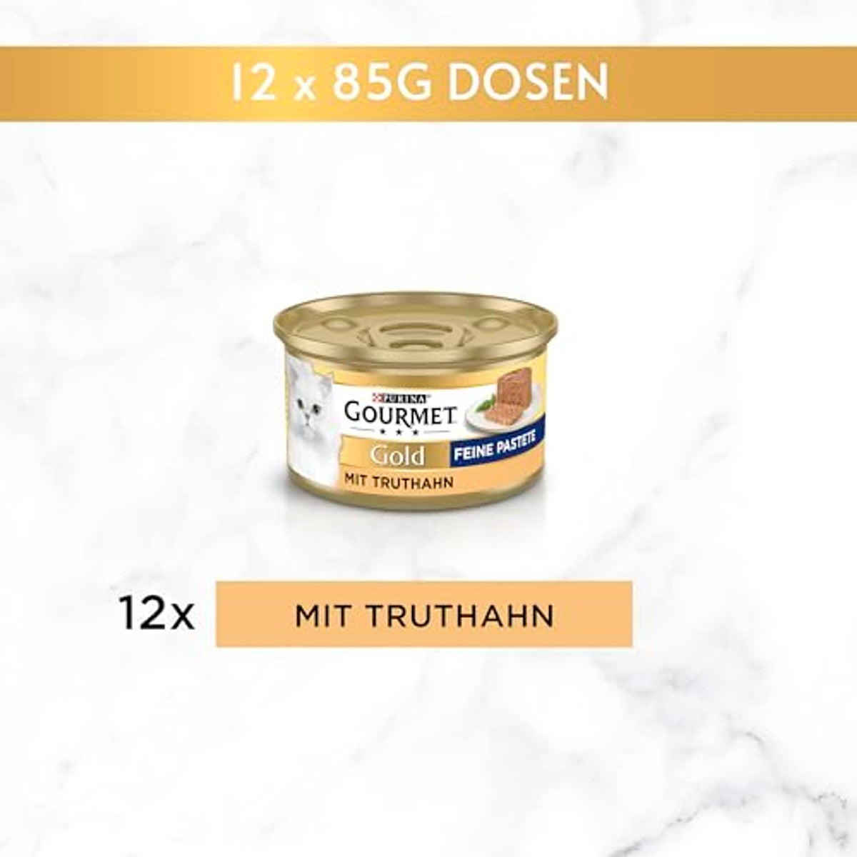 Gourmet Goud natvoer kattenvoer kalkoen 12 x 85 g - 6-pack