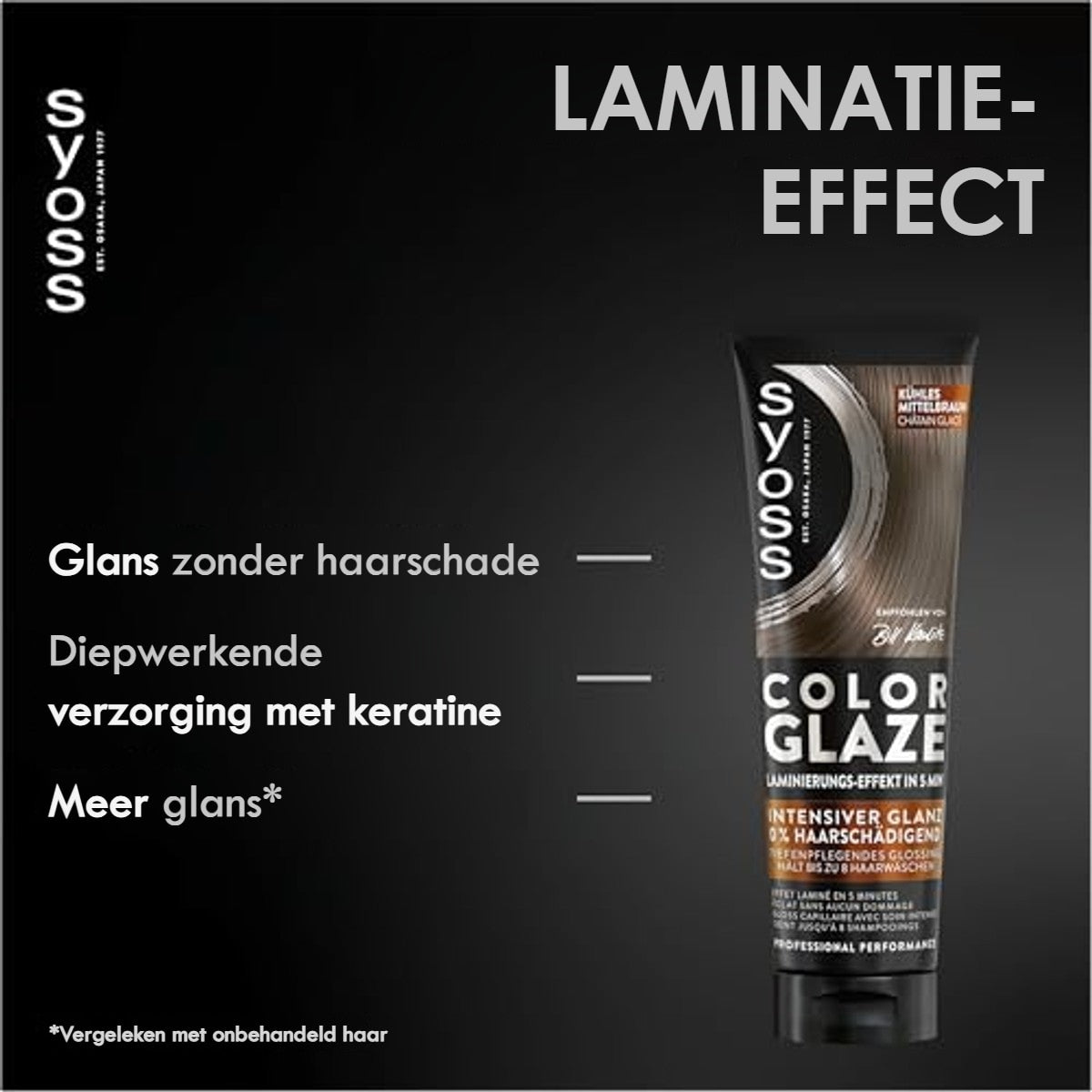Syoss Color Glaze Glossing Koel middenbruin 6 x 130 ml - Voordeelverpakking – foto 5