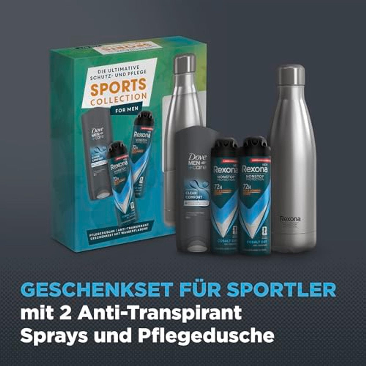 Rexona Sports Collection 2 x 150 ml, 250 ml & 750 ml – Rexona