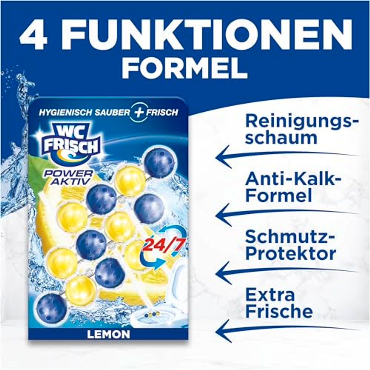 WC-Frisch Kraft Aktiv Geurspoeler Citroen set van 3 – WC-Frisch
