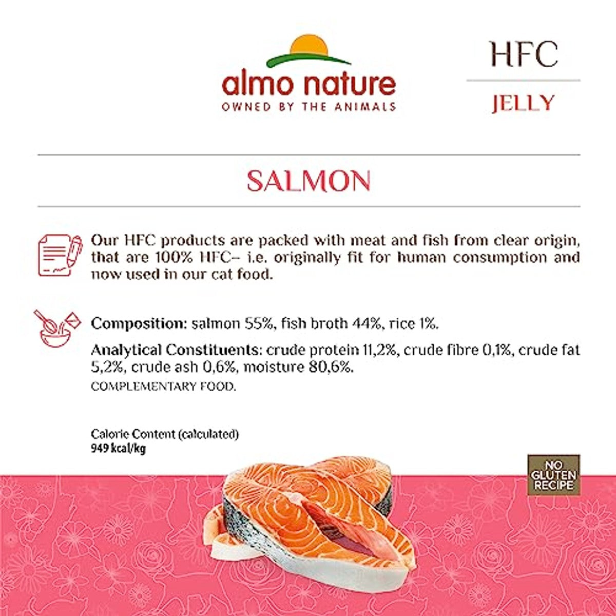 Almo Nature HFC Jelly Natvoer Zalm 24 x 70 g - 6-pack
