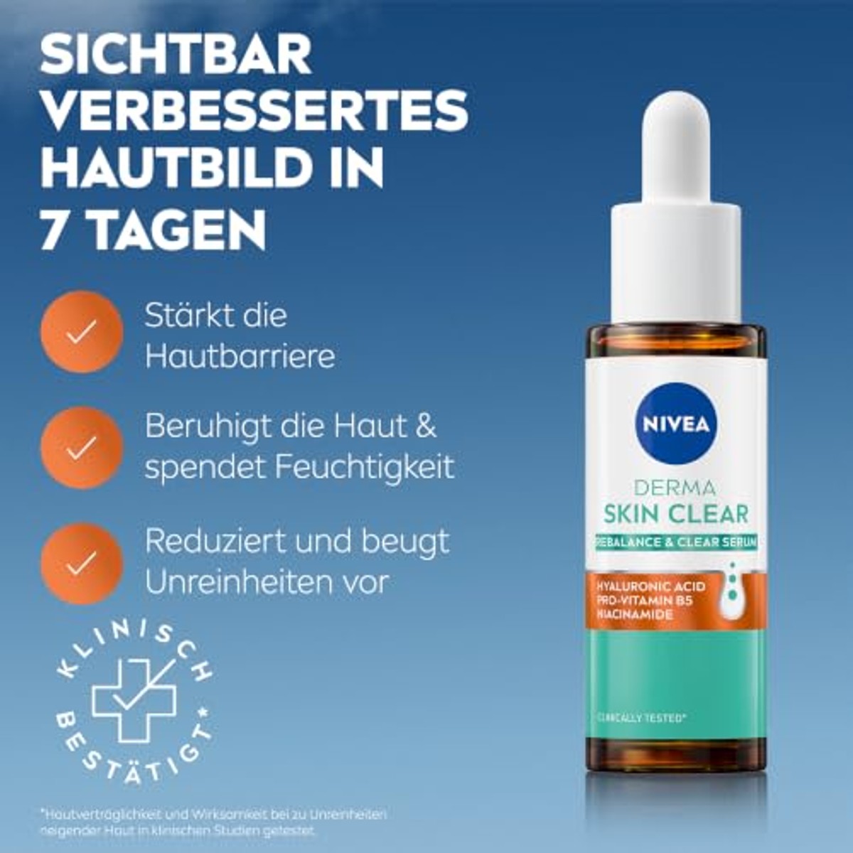 NIVEA Derma Skin Clear Routine Set + 40 ml + 150 ml 3 x 30 ml - Voordeelverpakking