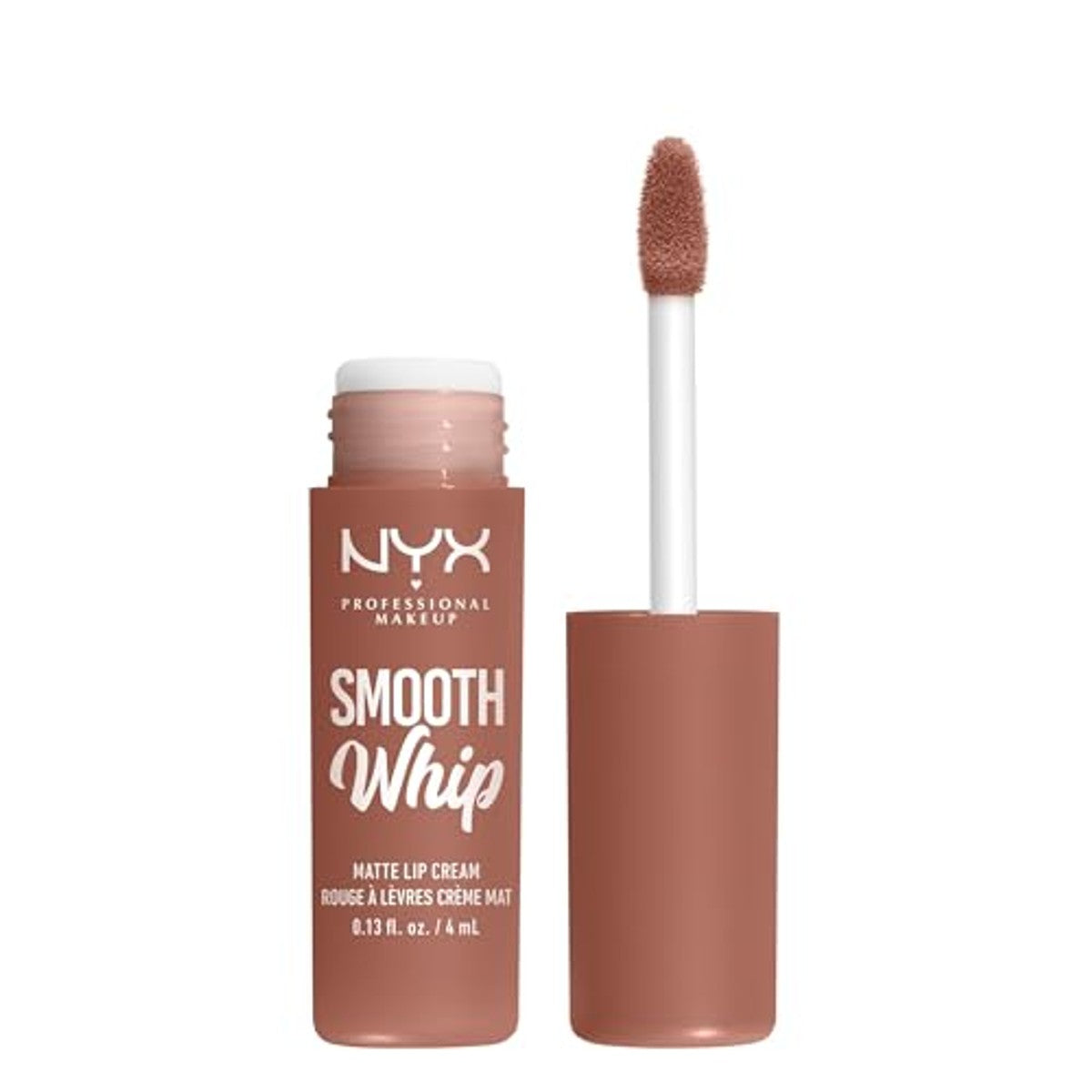 NYX Professional Makeup Vloeibare lippenstift met matte afwerking, levendige kleuren met shea & cacaoboter, kleur: pancake stacks, Pancake Stacks, 4 ml (pak van 1) – NYX PROFESSIONAL MAKEUP
