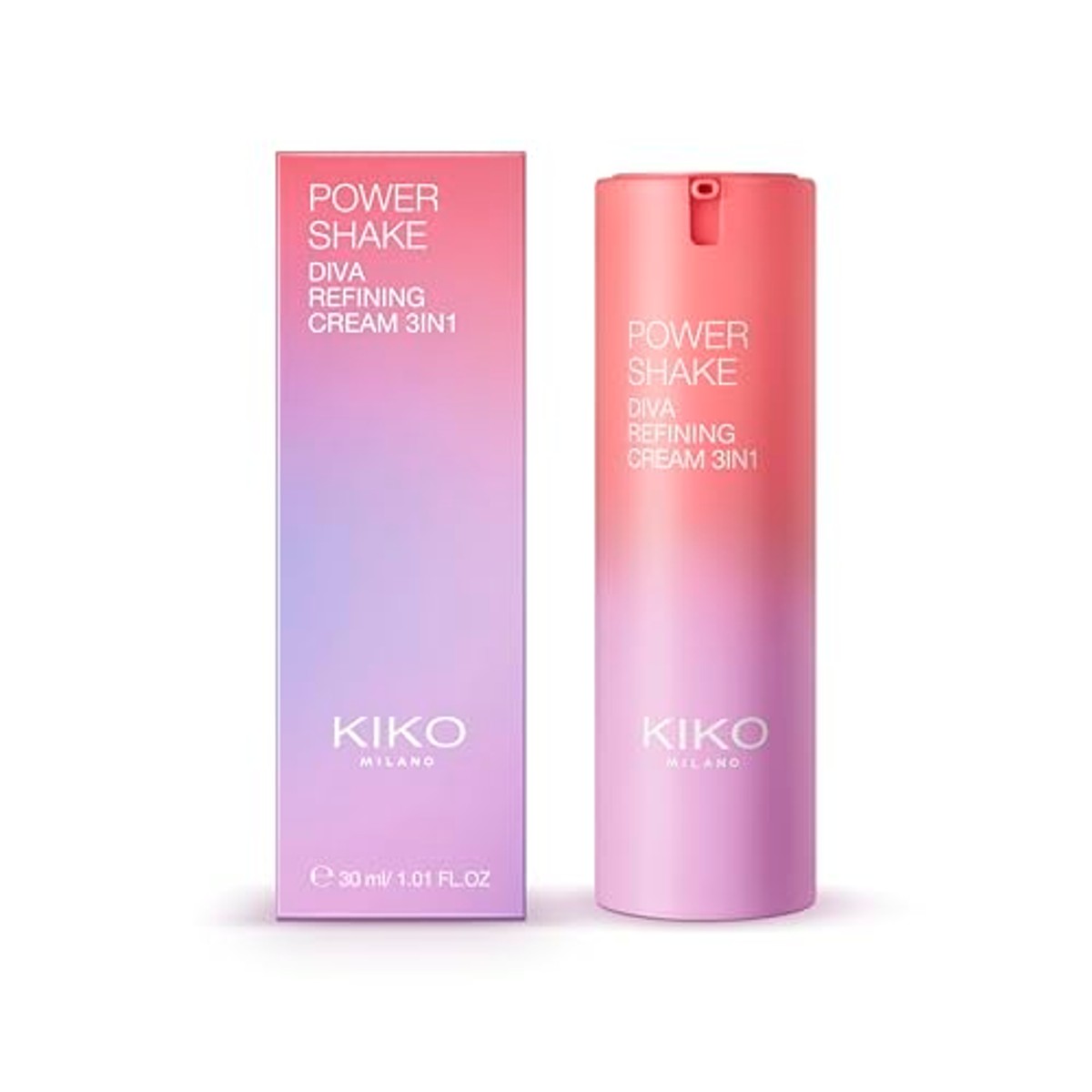 KIKO Milano Power Shake Diva Refining Cream 3IN1 - kleur 01 Pink Aura – Kiko Milano