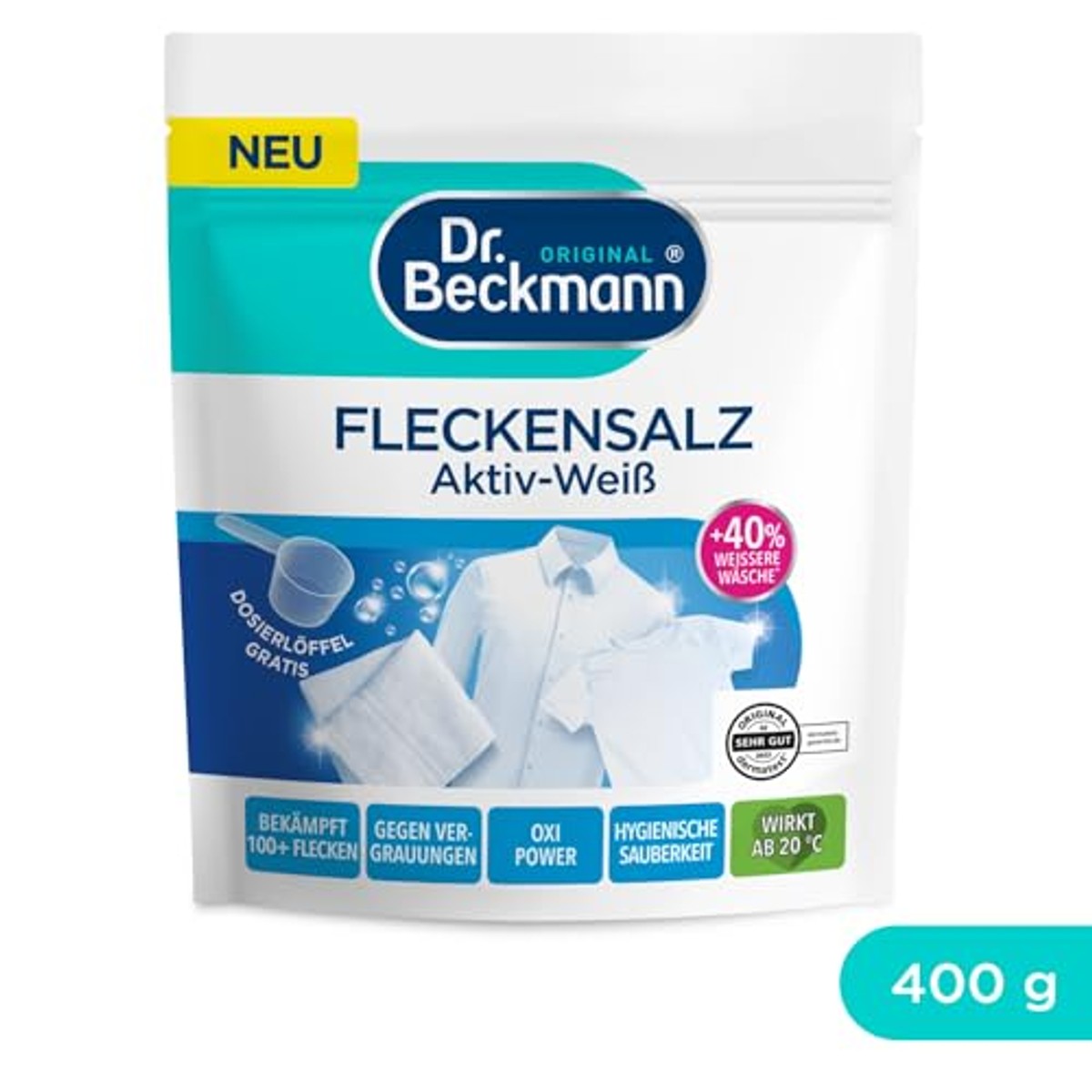Dr. Beckmann Vlekzout actief wit 400 g – Dr. Beckmann