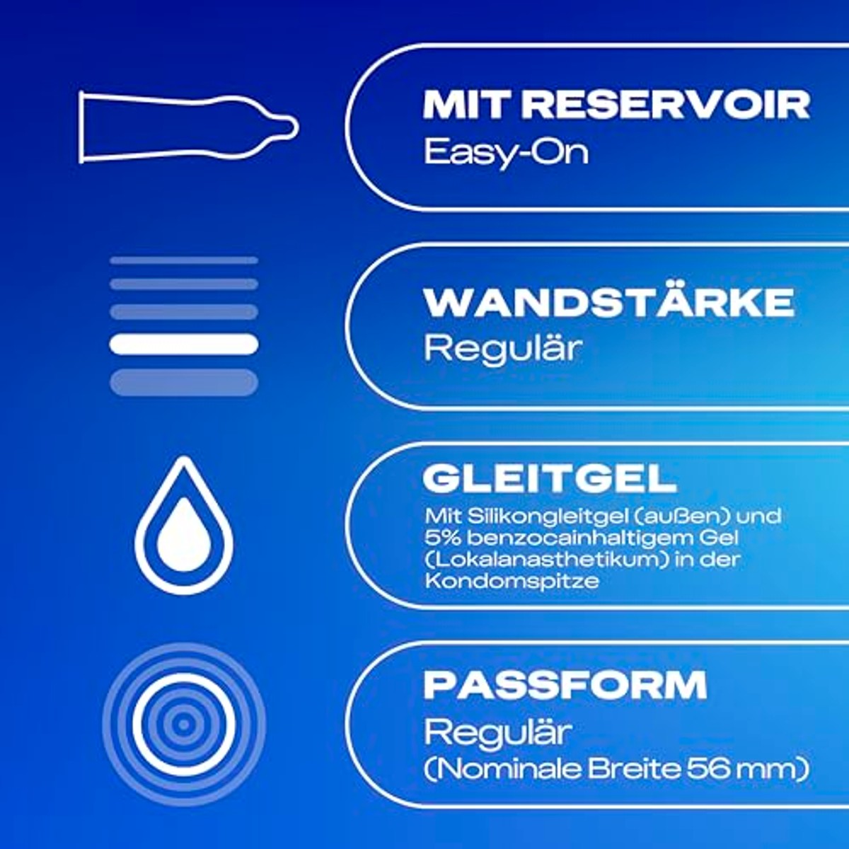 Durex Performa condooms met benzocaïne 3 x 40 stuks - Voordeelverpakking
