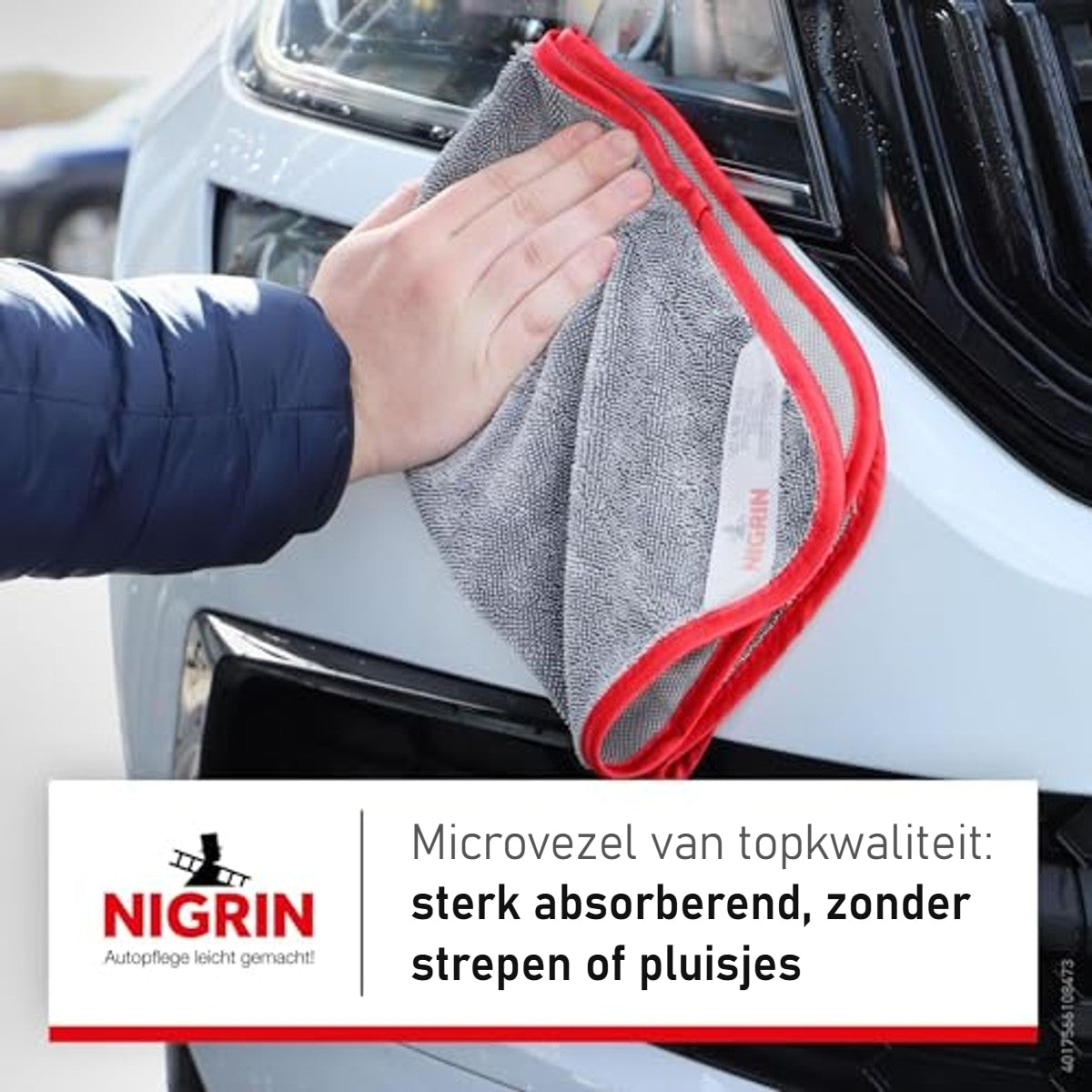 NIGRIN Microvezel droogdoeken Duo Pack XL 60 x 40 cm, 2 stuks – foto 5