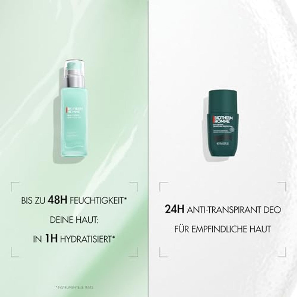 Biotherm Homme Fresh Set Aquapower Advanced Gel 75 ml & Day Control 24H Ecocert Deo Roll-On 75 ml - 6-pack