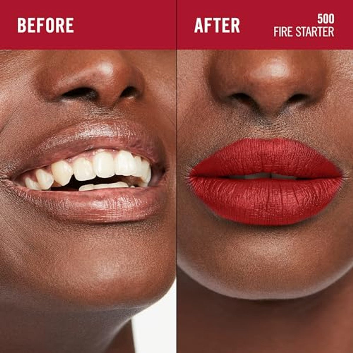 Rimmel London Lasting Mega Vloeibare lippenstift, langhoudend, voor zachte lippen, met Finish Mega mat, veganistische formule met squalaan en kokosolie, 500 Fire Starter, 7,4 ml – Rimmel London
