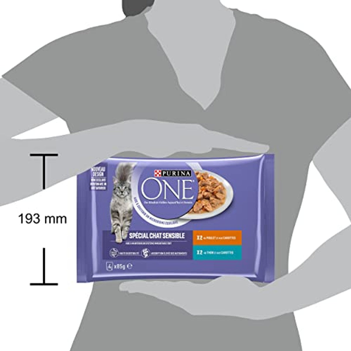 Purina One In Saus Gesneden natvoer kattenvoer kip en tonijn 48 x 85 g – foto 5