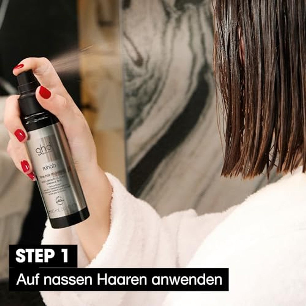 ghd Rehab Verdikkende Spray Leave-In Conditioner voor Fijn Haar 95 ml - 3-pack – foto 5