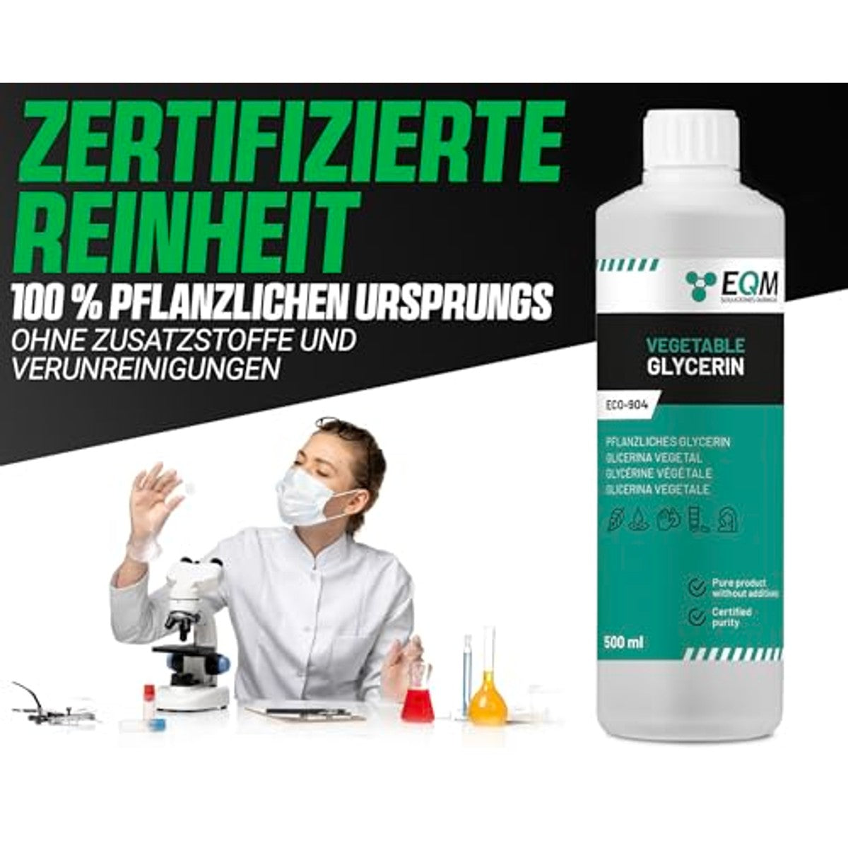 Chemical Ecosolutions EQM ECO-904 plantaardige glycerine 6 x 500 ml - Voordeelverpakking