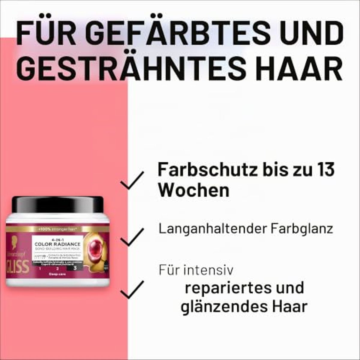 Gliss Ultimate Color Haarmasker 3 x 400 ml - Voordeelverpakking