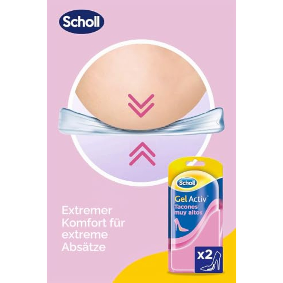 Dr. Scholl's Gel Activ Plant Tacon Muy Alto - 6-pack