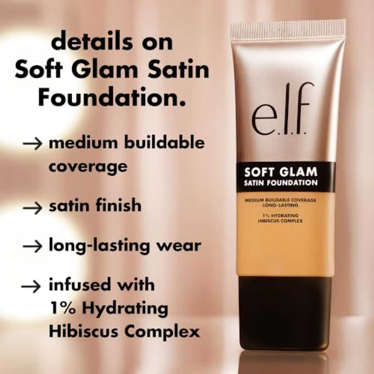 e.l.f. Soft Glam Foundation 25 Lichtneutraal 0 stuks - 6 stuks