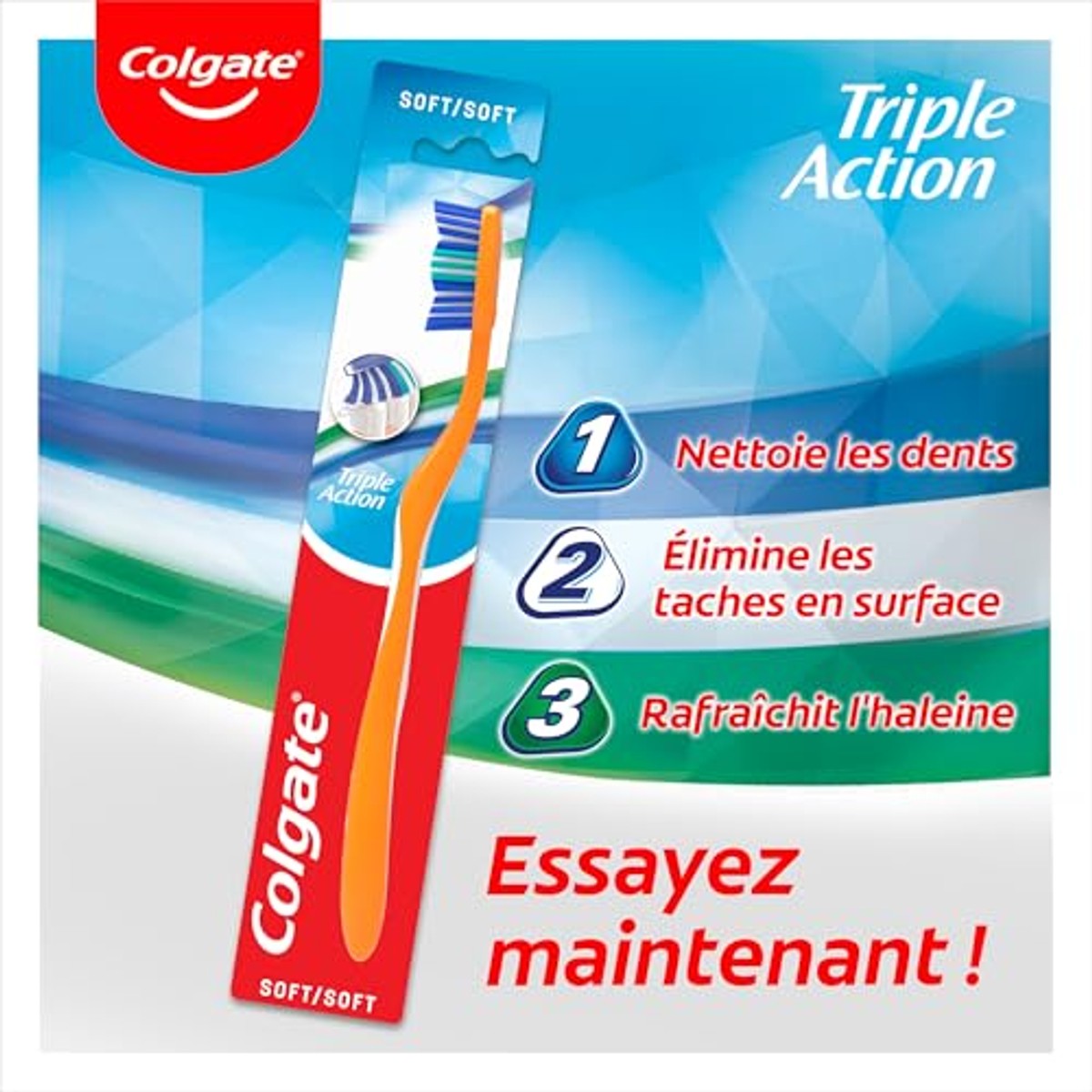Colgate Triple Action zachte tandenborstel 3 borstels – Colgate