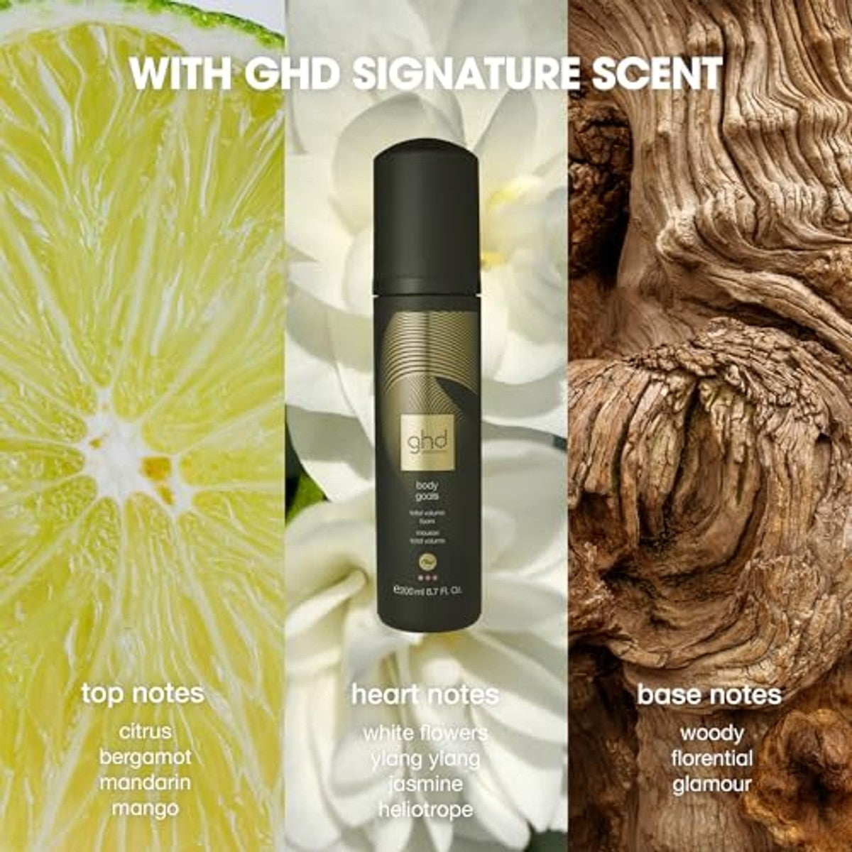 ghd Body Goals Haarschuim Volumemousse met Hittebescherming 200 ml - 3-pack