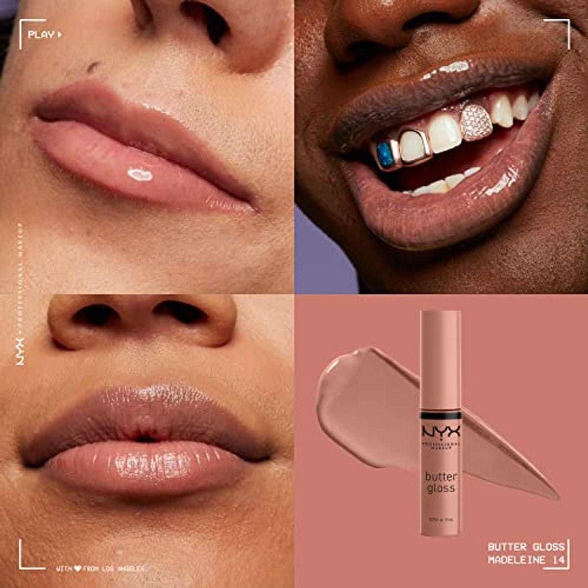 NYX Professional Makeup Lipgloss dubbelpak, met glanzende afwerking en niet-kleverige formule, 2 x nr. 14 madeleine – NYX PROFESSIONAL MAKEUP