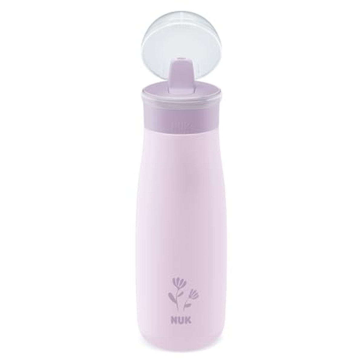 NUK Mini-Me Flip rietjesfles paarse bloem 3 x 500 ml - Voordeelverpakking